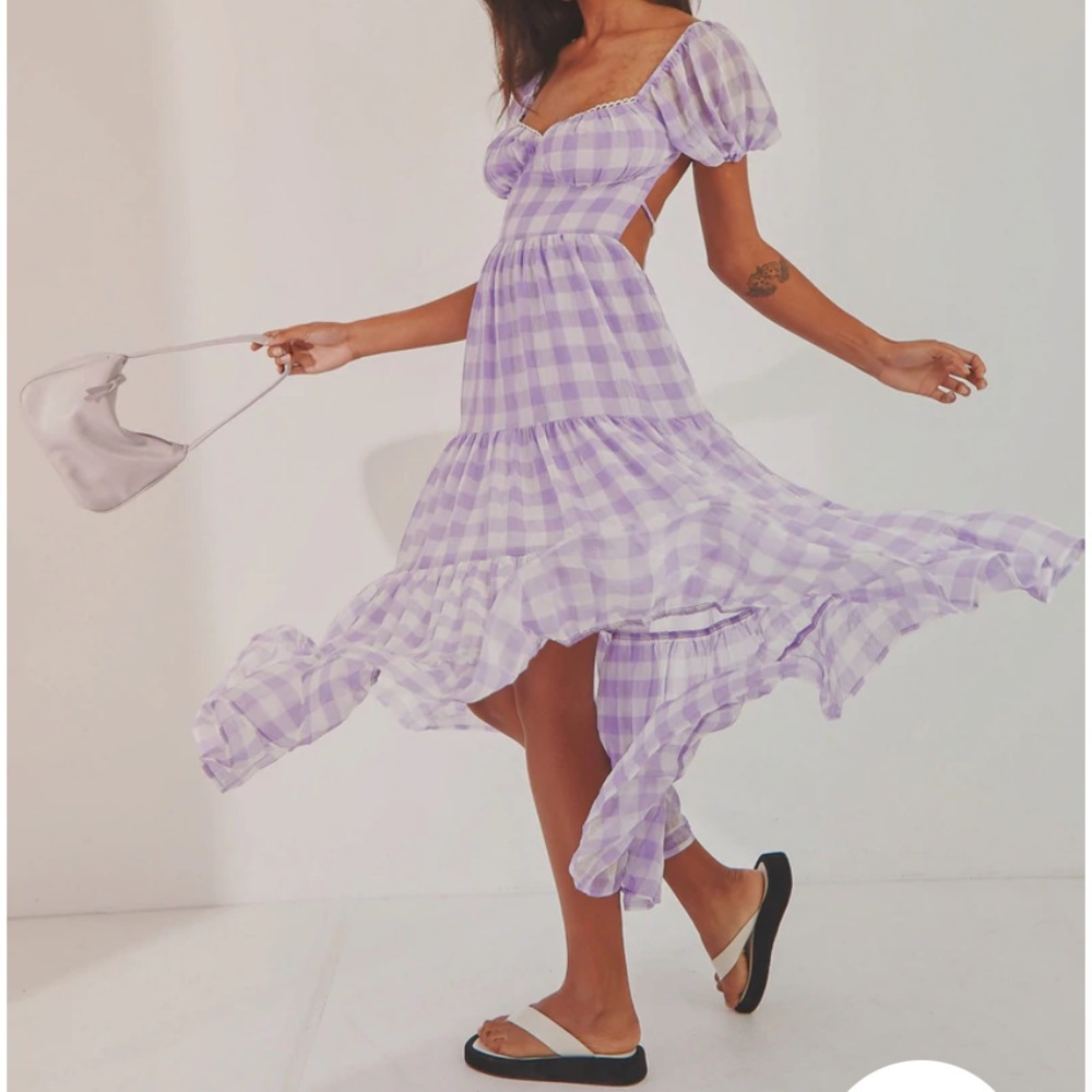 Blissful midi peppermayo dress in Lilac size 8 SOLDOUT